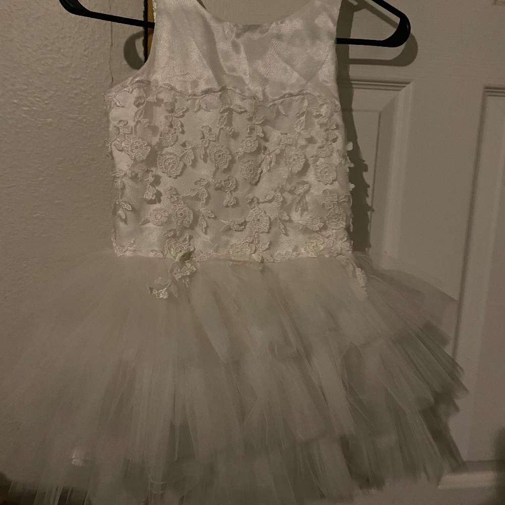 LE PINK SIZE 6X LITTLE GIRLS HIGH END BOUTIQUE TUTU DRESS GOOD CONDITION LOT988